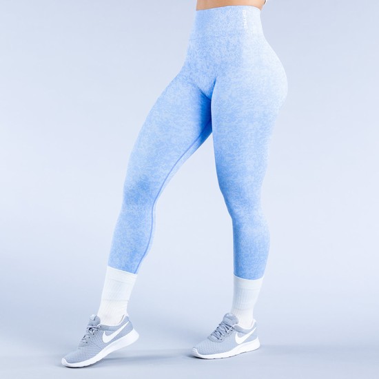 Leggins Dfyne Revive Mujer Camuflados Azules | KFYV74289