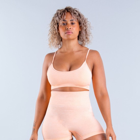 Sujetadores Deportivos Dfyne Valkyrie Standard-Support Mujer Coral | DSIT48603